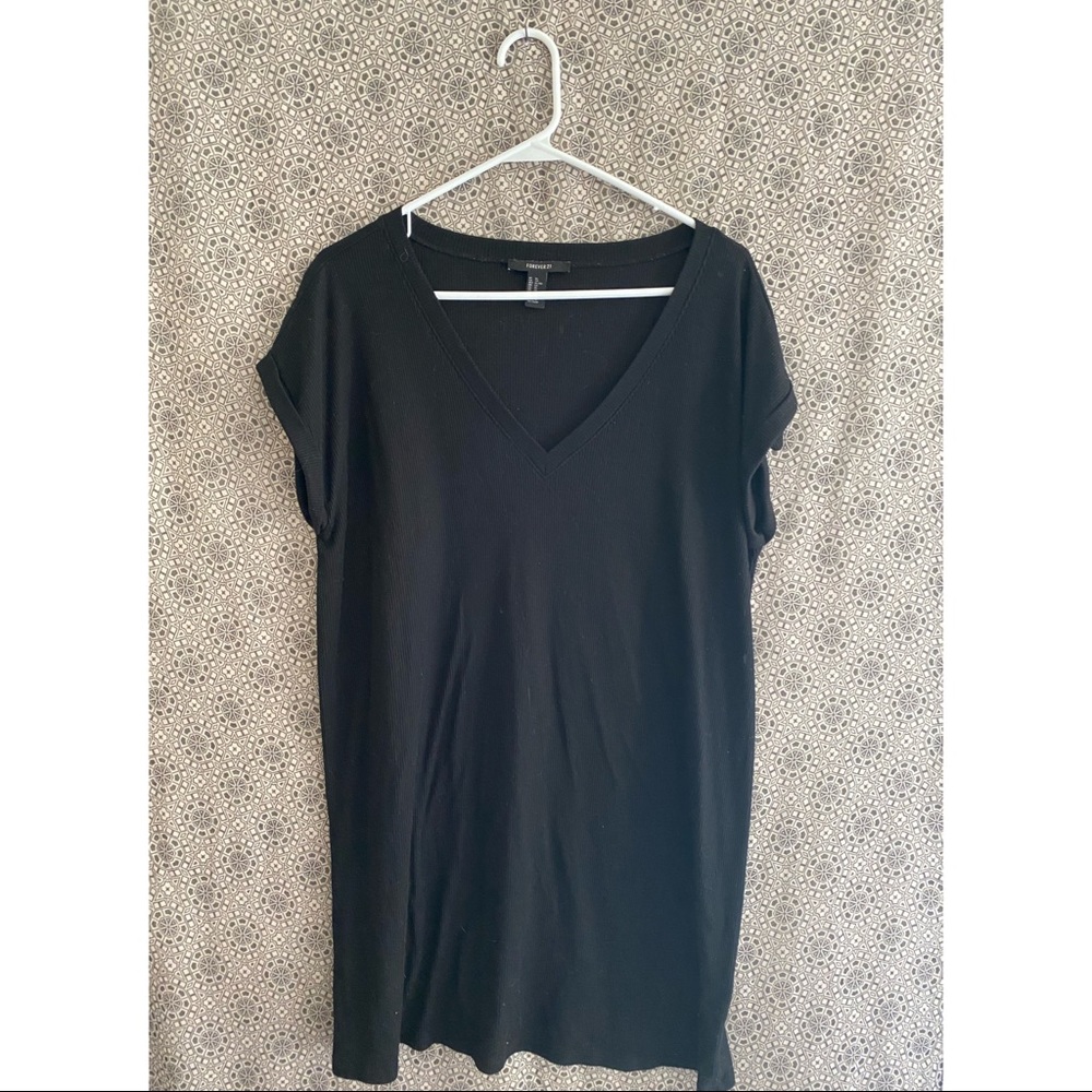 Forever 21 Black T-Shirt Dress Size XL NWOT